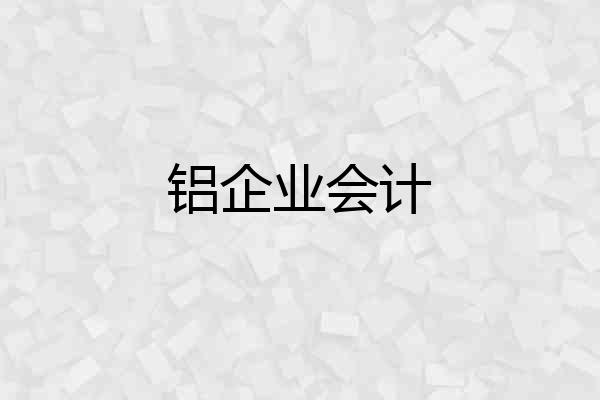 铝企业会计