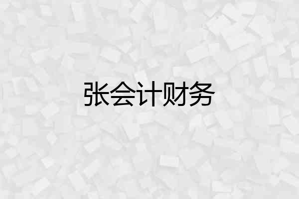 张会计财务