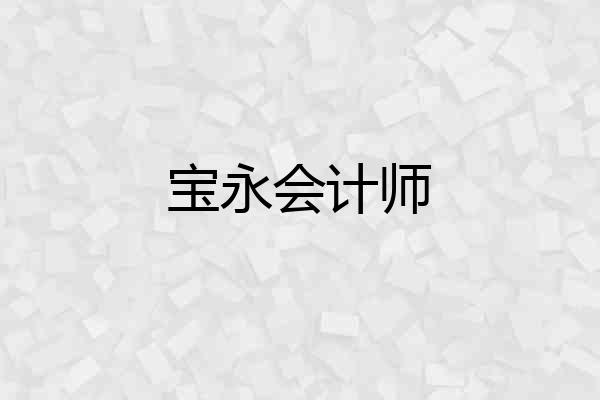宝永会计师
