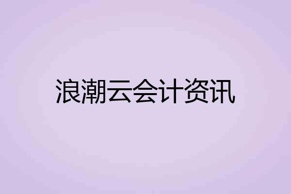浪潮云会计资讯