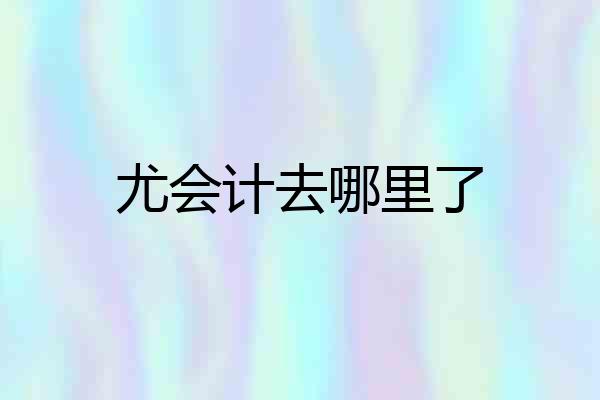 尤会计去哪里了