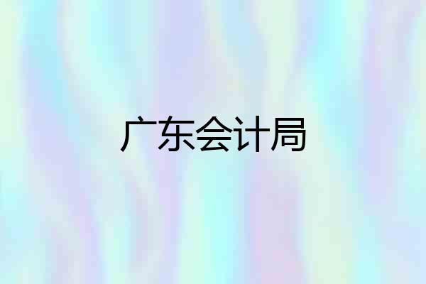 广东会计局