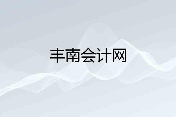 丰南会计网