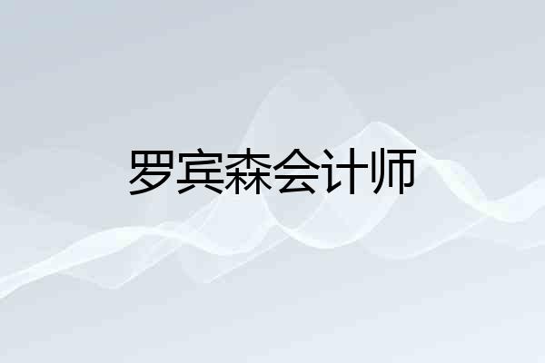 罗宾森会计师