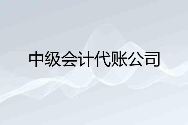 中级会计代账公司