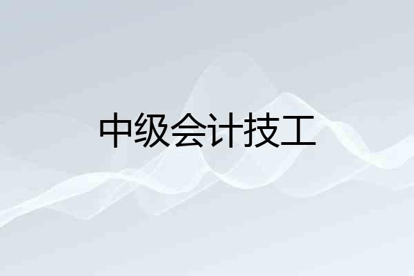 中级会计技工