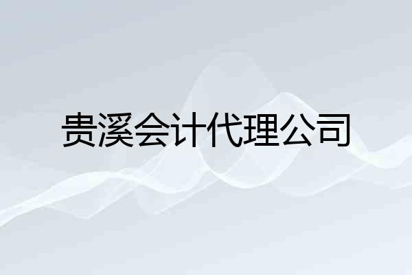 贵溪会计代理公司