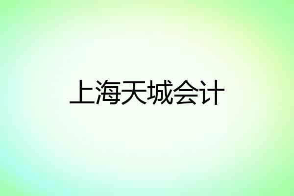 上海天城会计