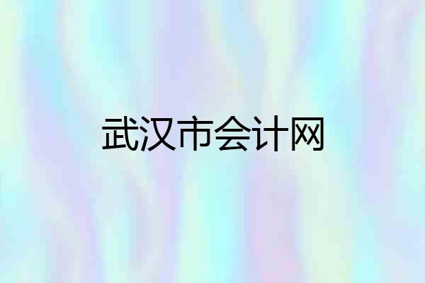 武汉市会计网