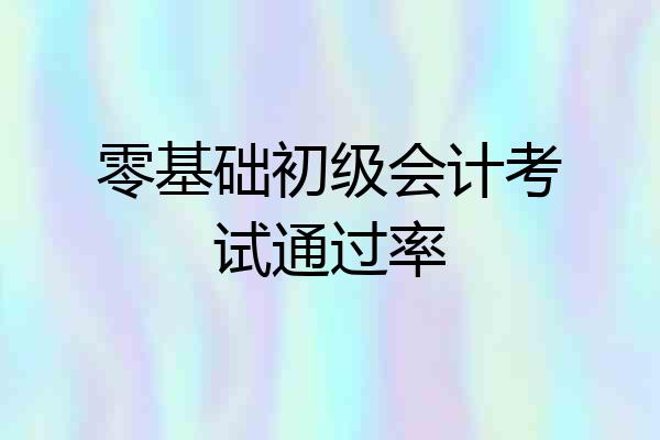 零基础初级会计考试通过率