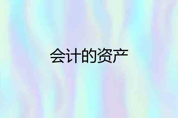会计的资产