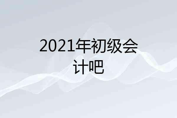 2021年初级会计吧