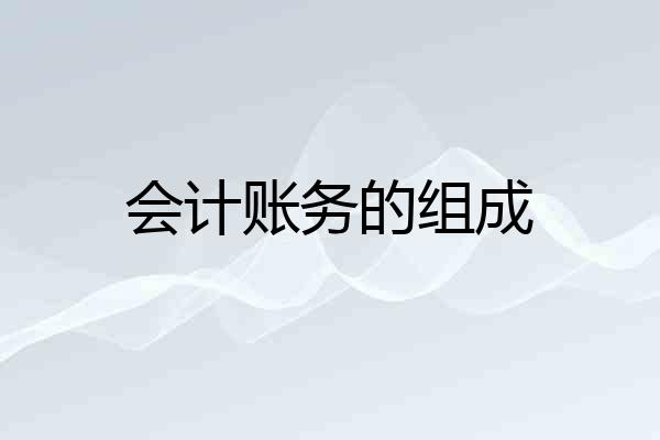会计账务的组成