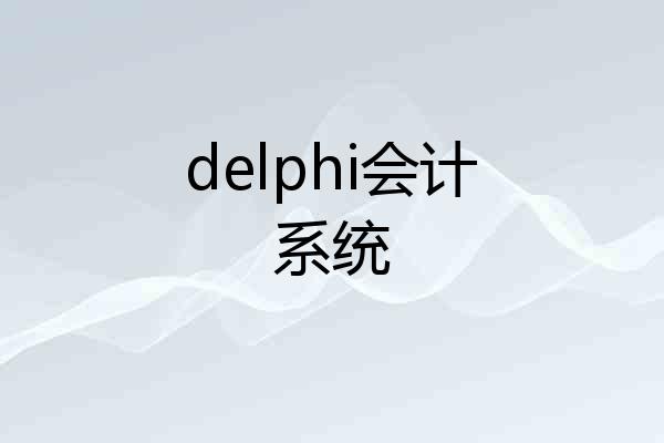 delphi会计系统
