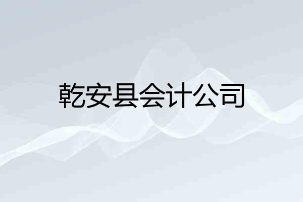 乾安县会计公司