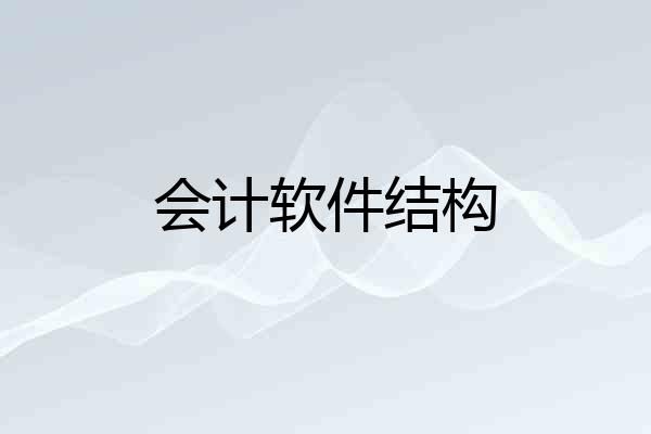 会计软件结构