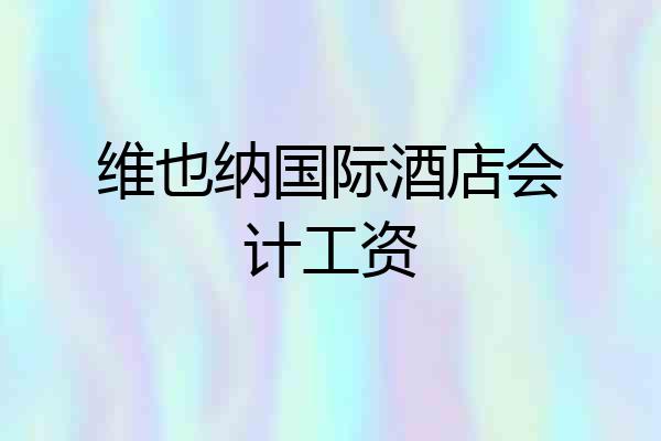 维也纳国际酒店会计工资