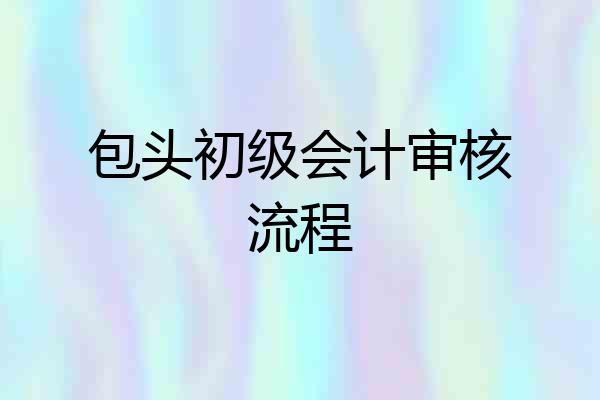 包头初级会计审核流程