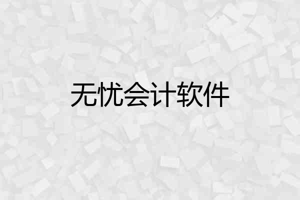 无忧会计软件