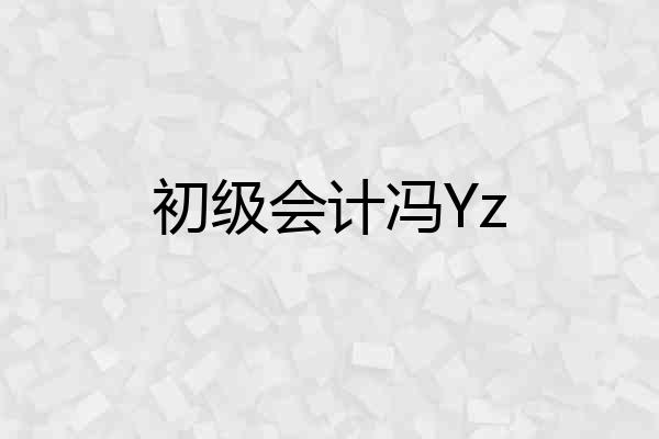 初级会计冯Yz