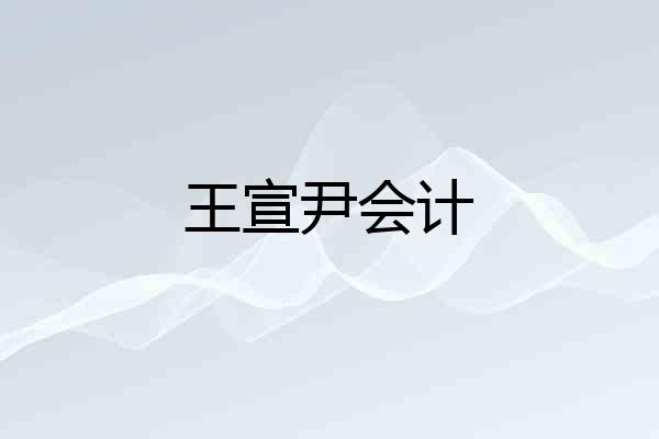 王宣尹会计