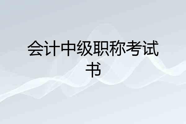会计中级职称考试书
