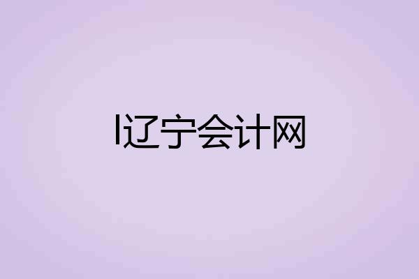 l辽宁会计网