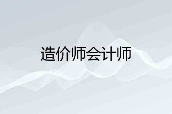造价师会计师