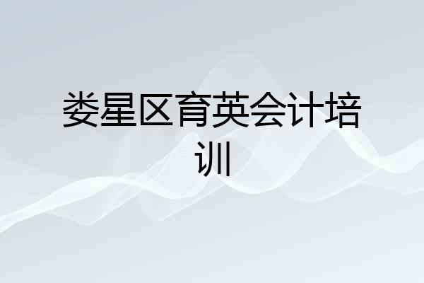 娄星区育英会计培训
