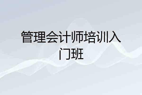 管理会计师培训入门班