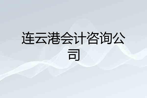 连云港会计咨询公司