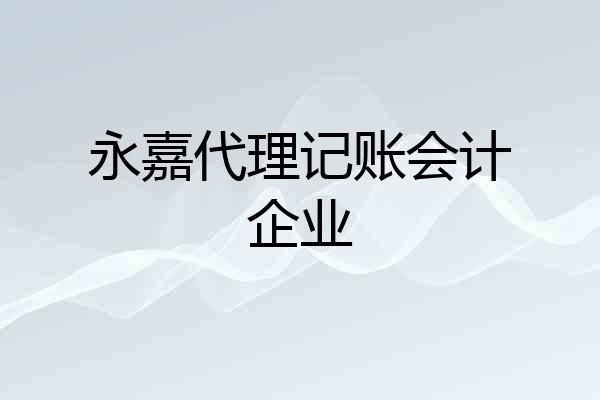 永嘉代理记账会计企业