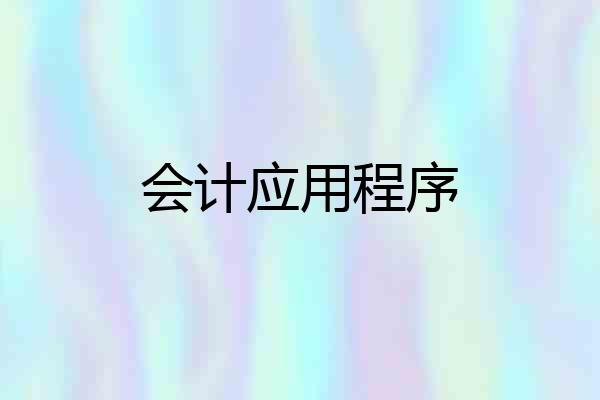 会计应用程序