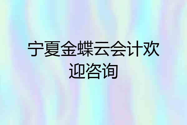 宁夏金蝶云会计欢迎咨询