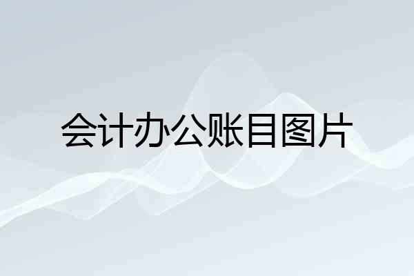 会计办公账目图片