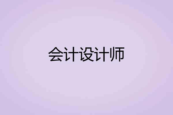 会计设计师