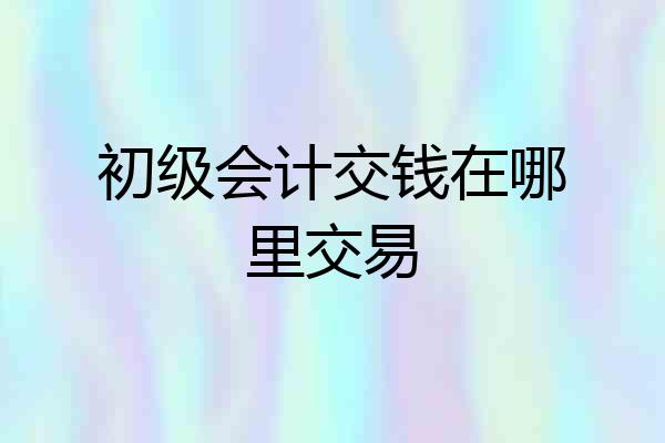 初级会计交钱在哪里交易