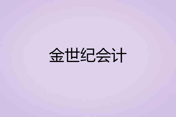 金世纪会计