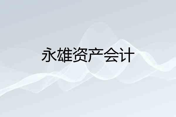 永雄资产会计