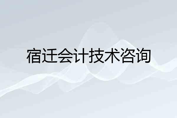 宿迁会计技术咨询