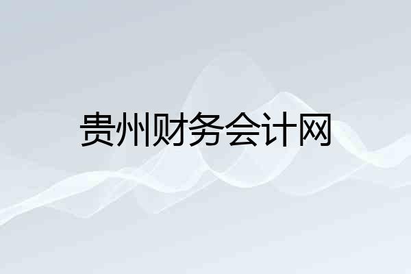 贵州财务会计网
