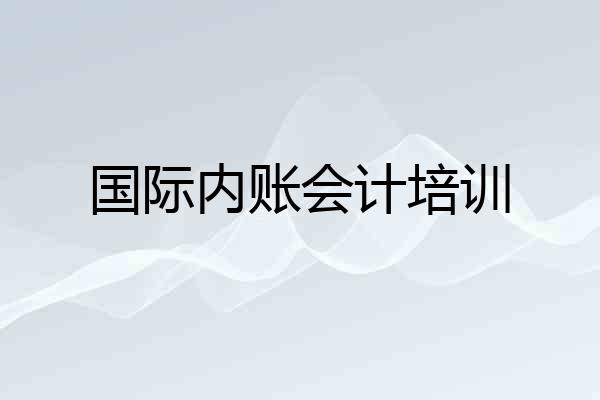 国际内账会计培训