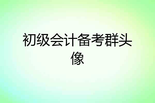初级会计备考群头像