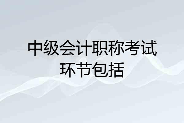 中级会计职称考试环节包括