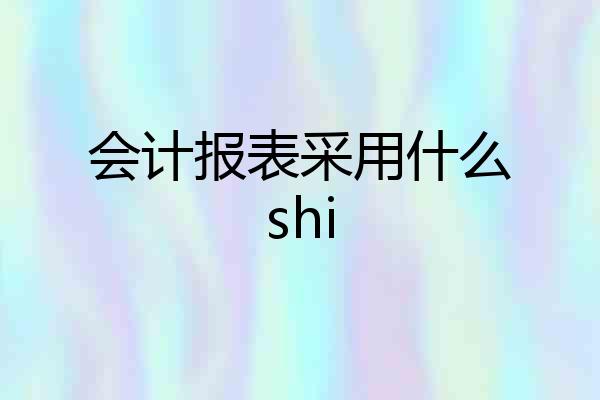 会计报表采用什么shi