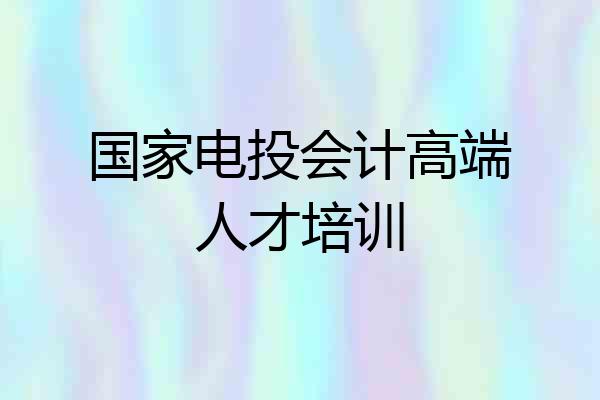 国家电投会计高端人才培训