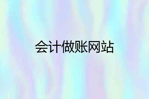 会计做账网站