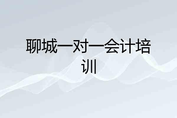 聊城一对一会计培训