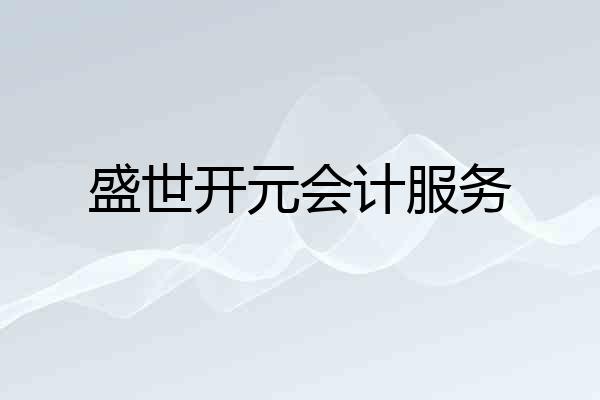 盛世开元会计服务