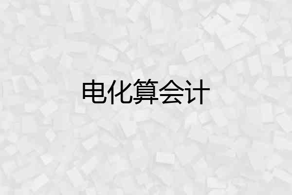电化算会计